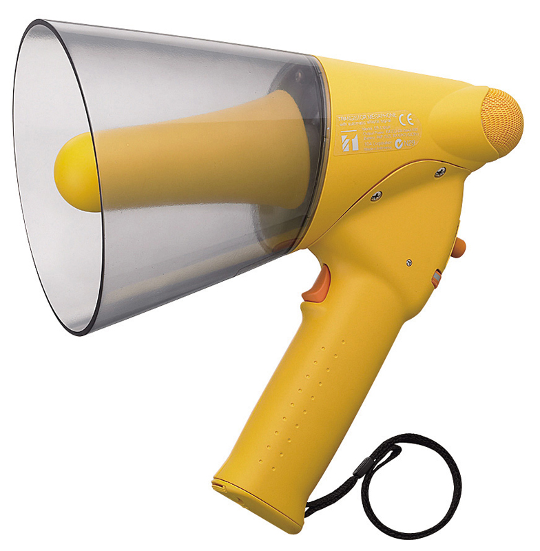 Megaphone TOA ER-1206W (Tối đa 10W) kiểu cầm tay chống nước, còi hú