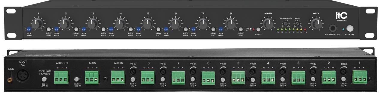 Bộ tiền khuếch đại ITC 8 vào 2 ra: T-8S02