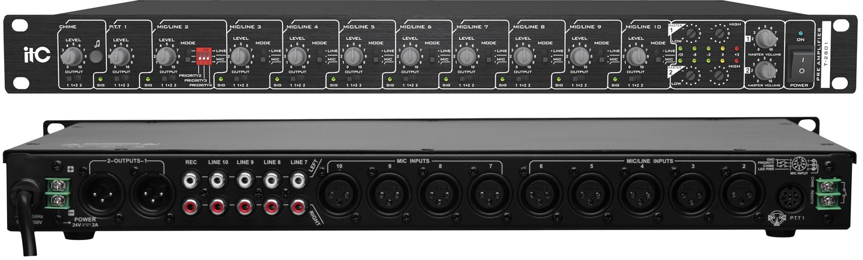 Bộ tiền khuếch đại ITC 2 kênh: T-2S01