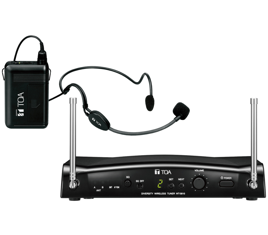Combo TOA WS-5325H một Micro choàng đầu và bộ thu phát không dây