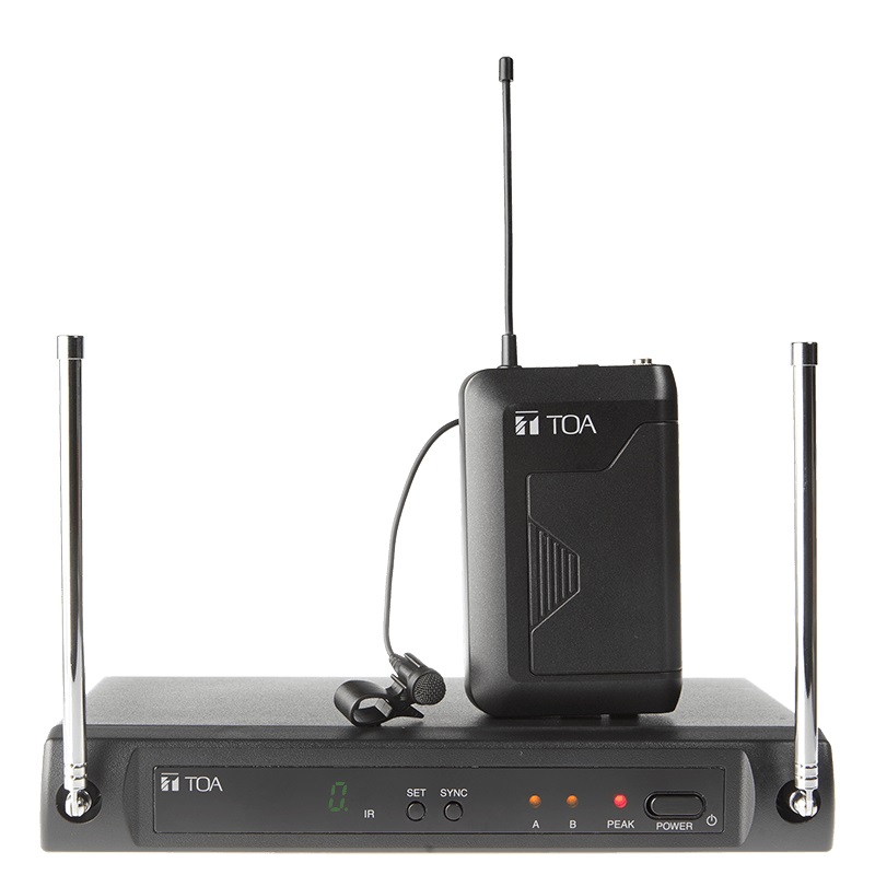 Bộ TOA WS-430-AS combo gồm 1 Micro không dây cài cổ áo