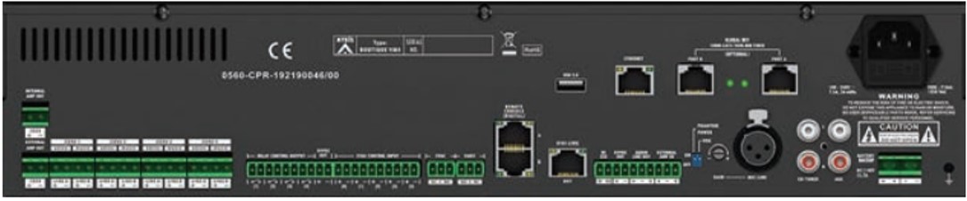 Bộ điều khiển ip 4 vùng âm tích hợp 500w - BTQ-VM450