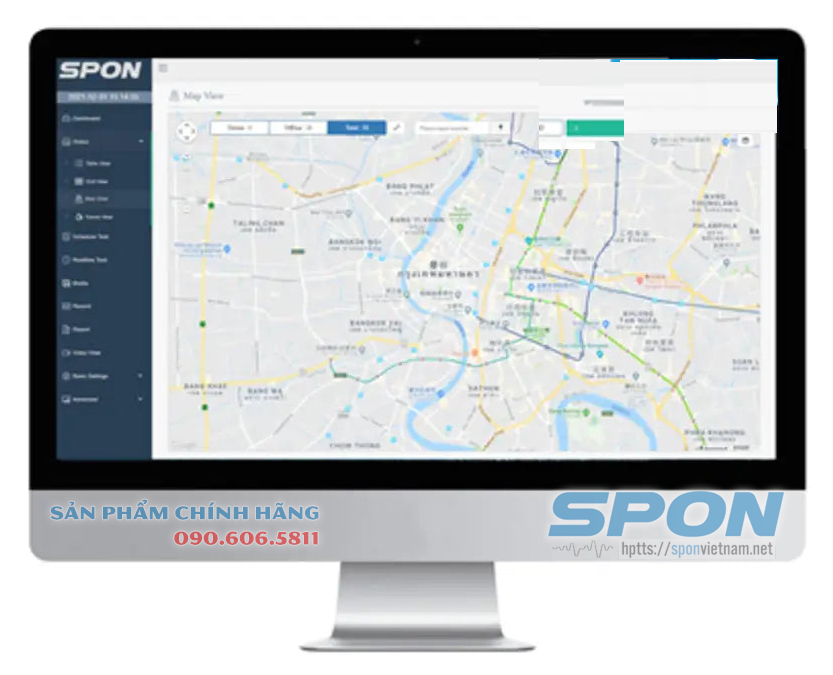 Mô-đun hiển thị thiết bị đầu cuối IP qua bản đồ SPON XC-VIS