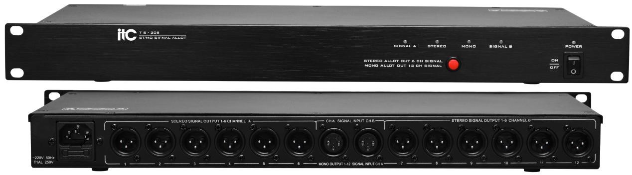 Bộ chia tín hiệu âm thanh ITC 8 kênh stereo: TS-205