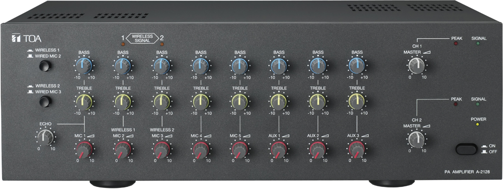 Tăng âm TOA A-2128 công suất 2x120W