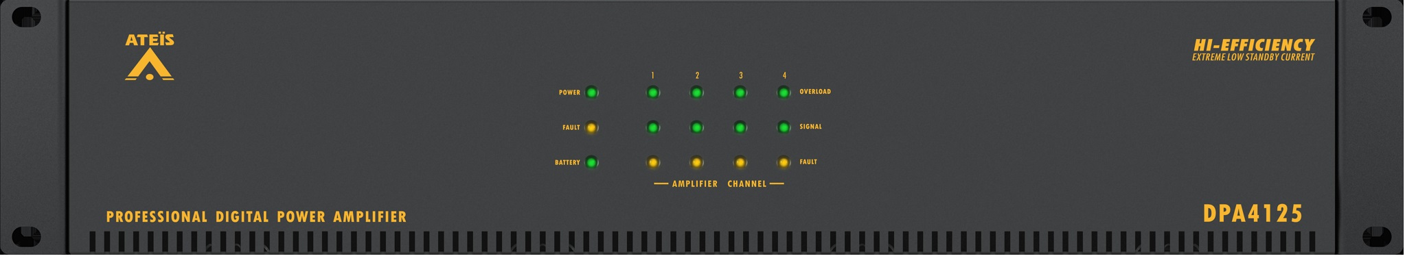 Tăng âm số Class-D 4 kênh 125W Ateis DPA4125