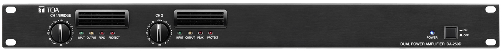 Tăng âm số TOA DA-250DH dòng  2 Kênh 2x250W trở kháng cao