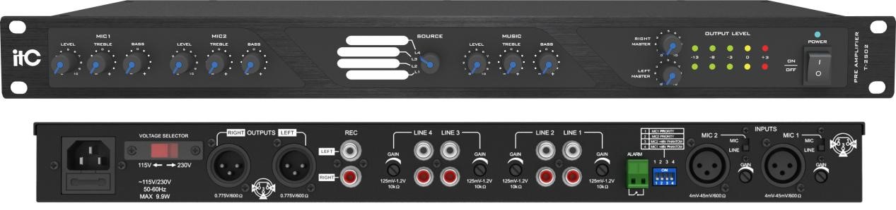 Bộ tiền khuếch đại ITC Stereo: T-2S02