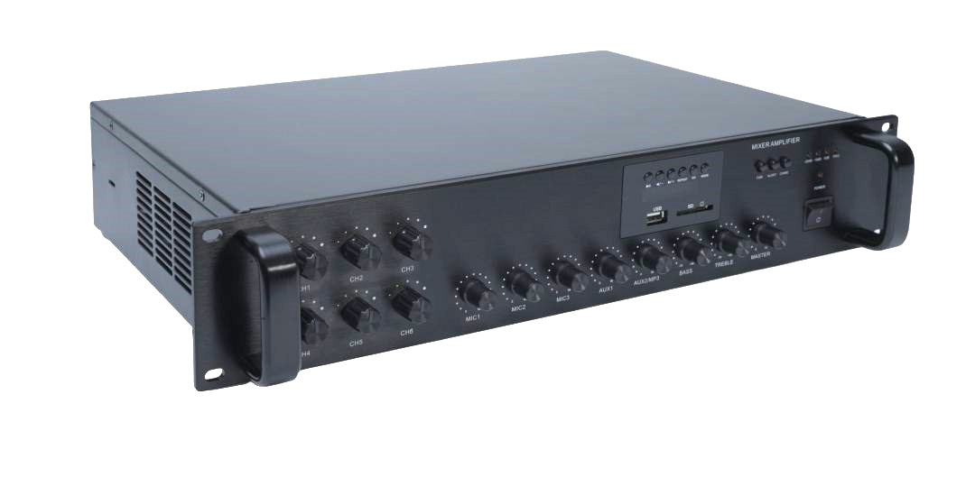 Amply báo cháy 6 vùng 240W, MP3 Bluetooth SPON GEN-4502P24