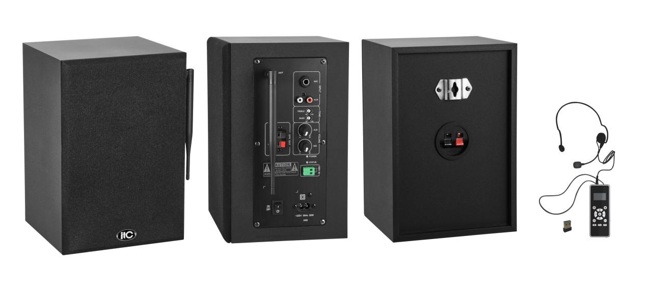 T-250MB loa hộp cho lớp học ITC công suất 2x25W, có mic không dây