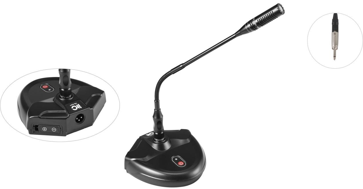 Micro ITC loại cổ ngỗng để bàn, bục phát biểu: TS-337