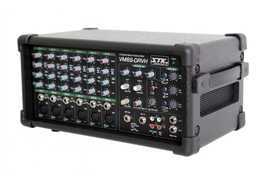 Mixer liền công suất Stereo 2x200W: STK VM6S-DRVH