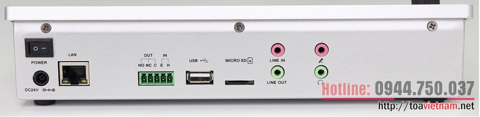 Micro chọn vùng từ xa màn hình cảm ứng TOA IP-101RM