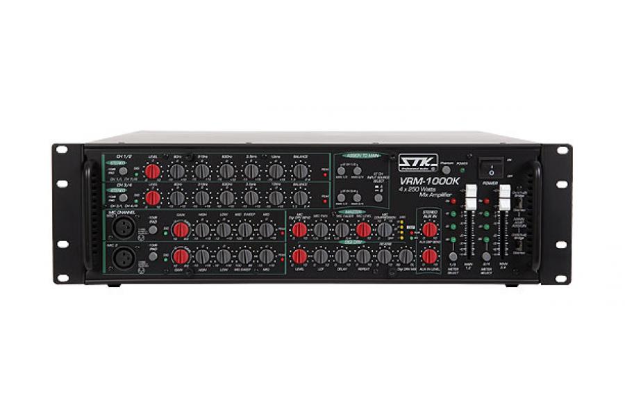 Tăng âm thông báo 4 kênh 4x250W: STK VRM-1000K