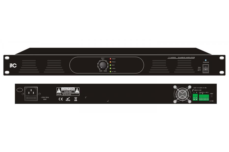 Bộ khuếch đại kỹ thuật số ITC công suất 240W, Class-D: T-1240DS