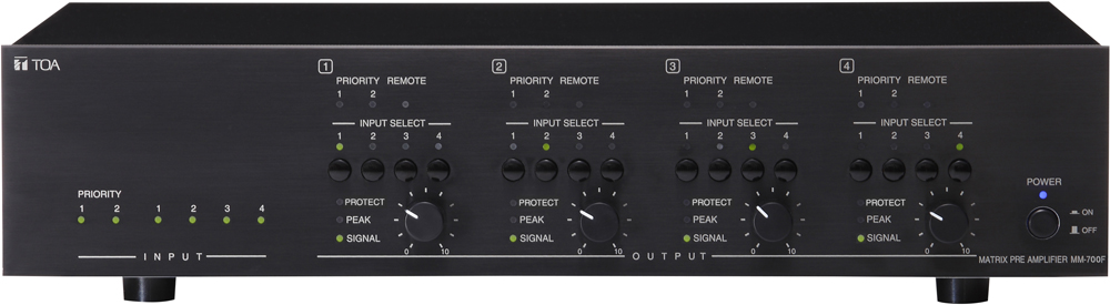 Mixer ma trận số 4x4 TOA MM-700F-AS