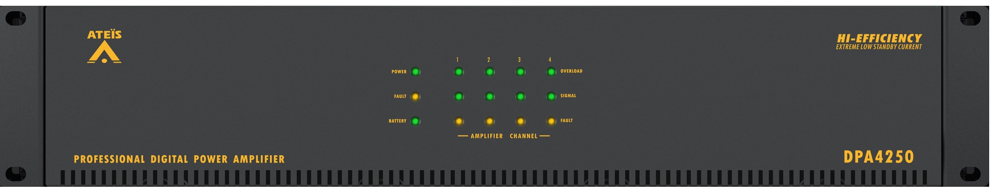 Tăng âm số Class-D 4 kênh 250W Ateis DPA4250