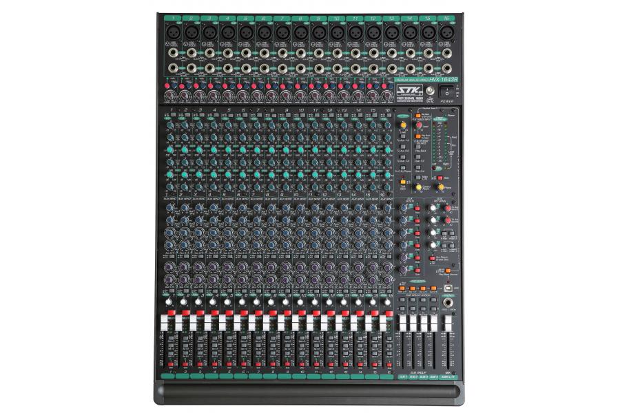 Mixer 16 đường vào, 35 ngõ ra, hỗ trợ USB: STK HVX-1643R