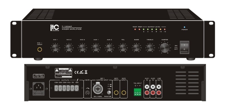 Bộ khuếch đại ITC kèm mixer công suất 60W: T-60AP