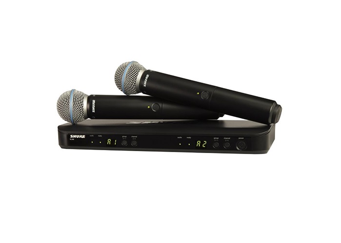 BLX288A/B58 Shure - Bộ thu và phát đôi kèm micro không dây cầm tay