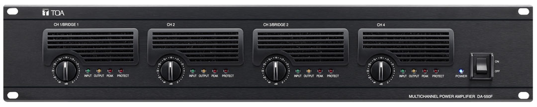 Tăng âm số TOA DA-550F dòng  4 kênh 4x500W trở kháng thấp